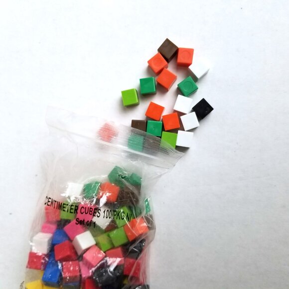 Math Centimeter Cubes 1000pc Learning Manipulatives Homeschool STEM Colors Count - Picture 3 of 4